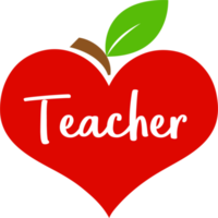 professor de coração de maçã