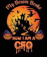 CFO T-SHIRT DESIGN FOR HALLOWEEN vector