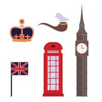 Big Ben and other UK symbols