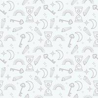seamless pattern with magic symbols vector