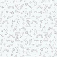 seamless pattern with magic symbols vector