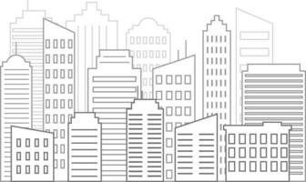 cityscape background with skyscrapers vector