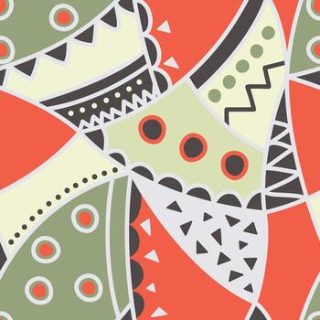 estilo patchwork de patrones sin fisuras vector