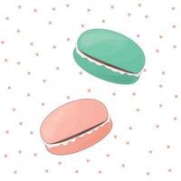 couple of macaroons vector