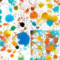 Abstract color splash, seamless pattern. Spray paint on a dark background. photo