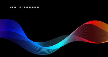 Wave line background, colorful wavy lines that flow backgrounds for banner promotion, wallpaper, landing page vector