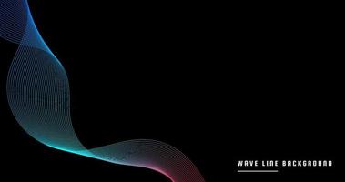 Wave line background, colorful wavy lines that flow backgrounds for banner promotion, wallpaper, landing page vector