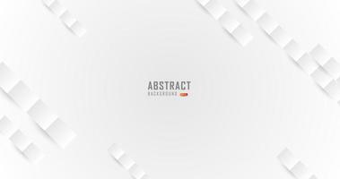 White background with 3d shape and shadow, grey overlay for banner, wallpaper, sales banner and poster, abstract white grey backgrounds vector