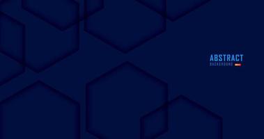 Abstract dark blue background with hexagon shape and memphis ornament for banner, wallpaper, sales banner, poster, abstract blue navy motion backgrounds white space for text vector