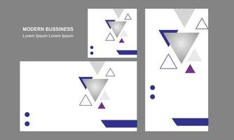 Modern business solutions social media post templates landscape square and potrait background vector