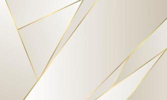 fondo abstracto plata elegante moderno lujo plantilla dorado geométrico con línea vector