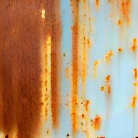 placa de pared oxidada de metal corroído foto