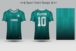 Football sport jersey mockup abstract geometric pattern t-shirt design vector