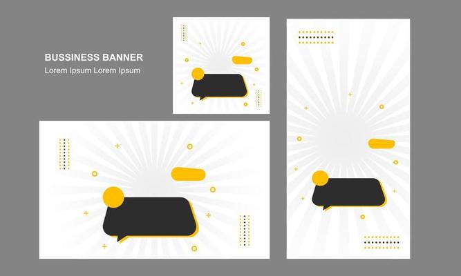 Live webinar conference business banner landscape square and potrait social media background