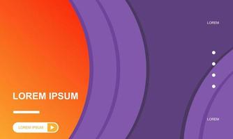 Orange purple gradient abstract background vector