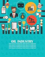 Oil industry design isolated modern flat with managerman,businessman.lorem ipsum is simply text vector