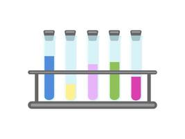 The icon of laboratory flasks. Vector illustration