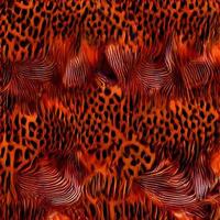 leopard rounds silk scarf design, fashion textile. photo