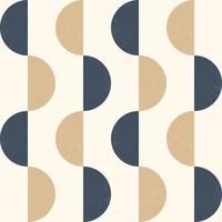 Minimal artistic geometric half circles pattern and texture background vector