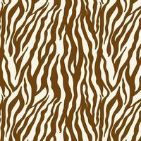 Drawing seamless vector brown and beige zebra fur pattern. Fashion print. Animal print background for fabric, textile, design, advertising banner. Vector illustration