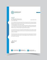 Corporate Business Letterhead Template vector