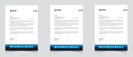 Corporate Business Letterhead Template vector