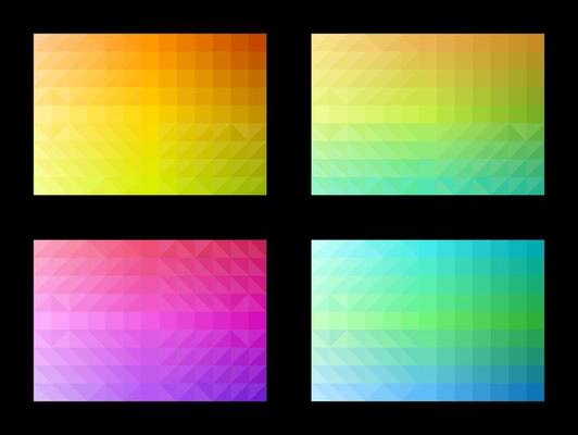 Abstract Pattern Set Geometry Colorful Background