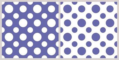 Polka Dot Wallpaper Set 2022 Color Trends vector