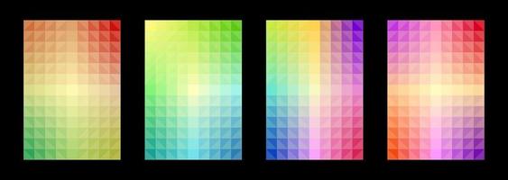 Colorful Pattern Set Abstract Background vector