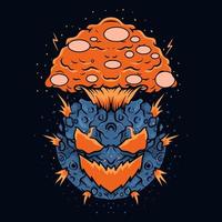 Illustration planet hell good for all clothing and merchandise vector