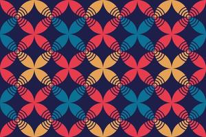Seamless background with primitive geometric shapes vector