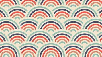 Vintage background with circles overlapping vector