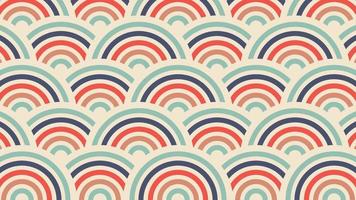 Vintage background with circles overlapping vector