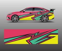 Sport car racing wrap design. vector design. abstract Racing graphic vector for sport car wrap design