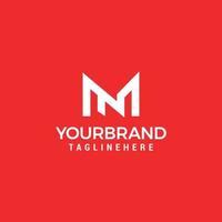 MN initial logo NM initial logo design template vector