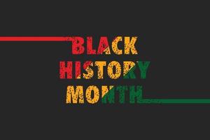Black History Month background. Vector illustration of design template for national holiday. Annual celebration in february in USA and Canada, october in UK vector illustration