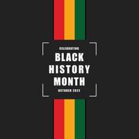 Black History Month background. Vector illustration of design template for national holiday. Annual celebration in february in USA and Canada, october in UK vector illustration