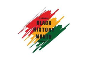 Black History Month background. Vector illustration of design template for national holiday. Annual celebration in february in USA and Canada, october in UK vector illustration