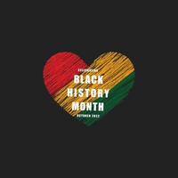 Black History Month background. Vector illustration of design template for national holiday. Annual celebration in february in USA and Canada, october in UK vector illustration