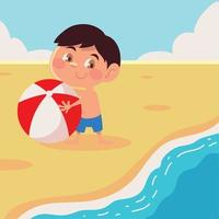 concepto de verano para niños vector