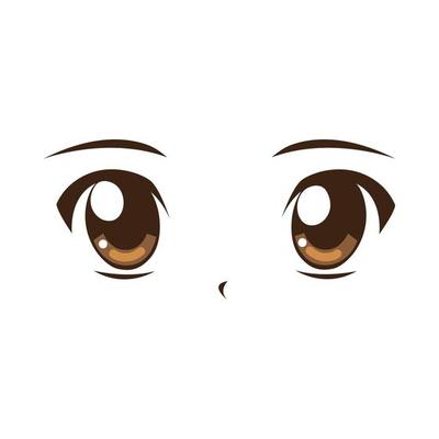 anime cute eyes 11202371 Vector Art at Vecteezy