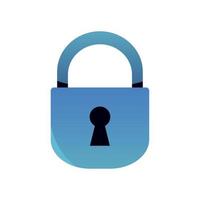 security padlock icon vector