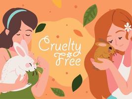 cruelty free poster vector