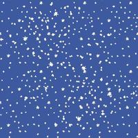 Seamless pattern with white dots, snowflakes and stars vector illustration