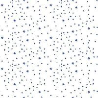 Seamless pattern with blue dots and snowflakes vector illustration