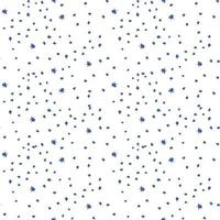 Seamless pattern with blue dots and snowflakes vector illustration