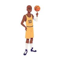 basketball player and ball vector