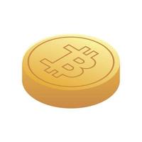 bitcoin digital money vector