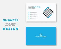 Professional business card design template vector