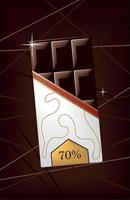 brown delicious chocolate vector